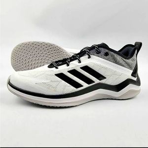Adidas Speed Trainer 4 Baseball Training Shoes White Black CG5134 Mens 10